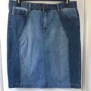 Denim Skirt- Light blue - Knee Length